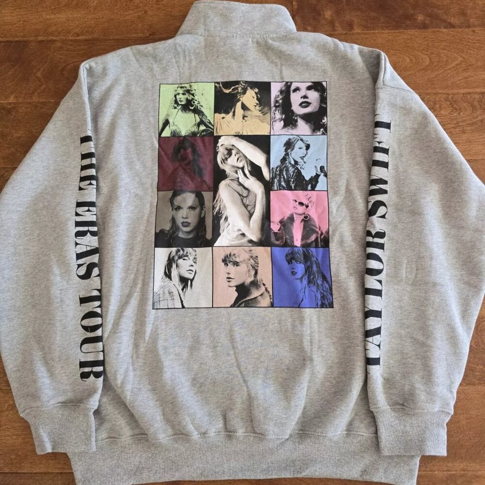 TAYLOR SWIFT | THE ERAS INTERNATIONAL TOUR GREY QUARTER ZIP |M |TTPD